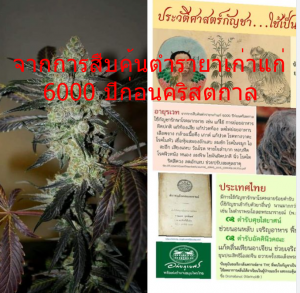 จากการสืบค้นตำรายาเก่าแก่ 6000 ปีก่อนคริสตกาล