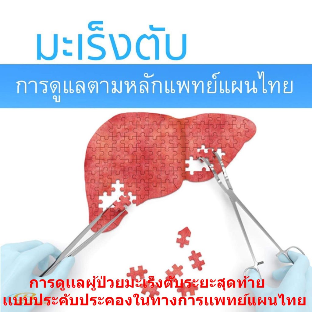 การดูเเลผู้ป่วยมะเร็งตับระยะสุดท้ายเเบบประคับประคองในทางการเเพทย์แผนไทย